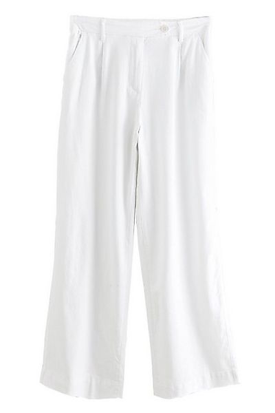 Next Leinenhose Stay Smart Hose mit weitem Bein und Leinenanteil (1-tlg) günstig online kaufen