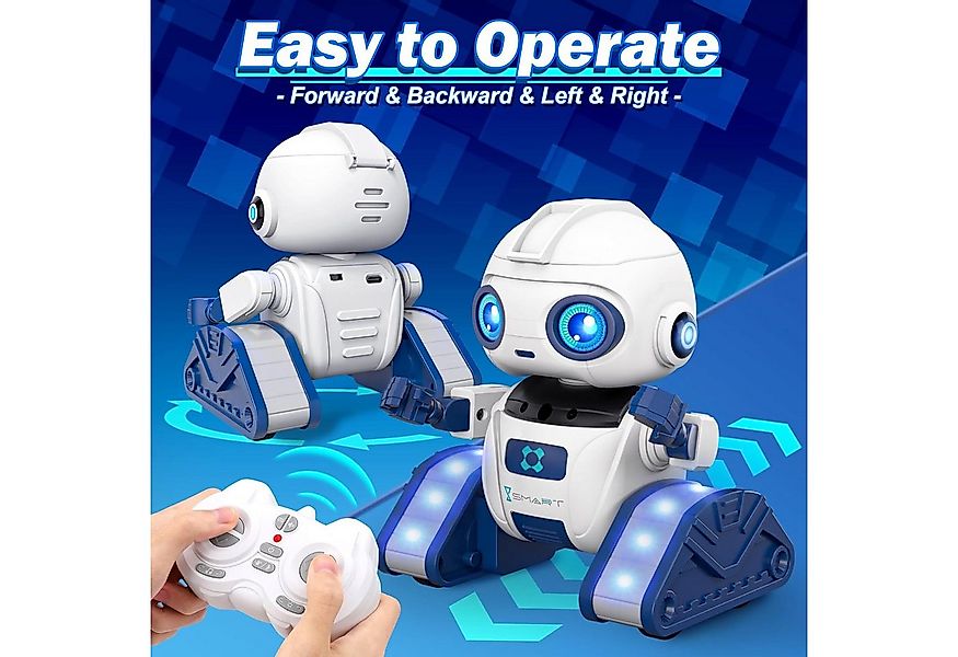 POPOLIC RC-Roboter Roboter Kinder Spielzeug, wiederaufladbar und projizierb günstig online kaufen