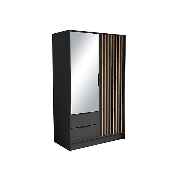 Beautysofa Drehtürenschrank NORI Breite: 102/150,5/200 cm, günstig online kaufen
