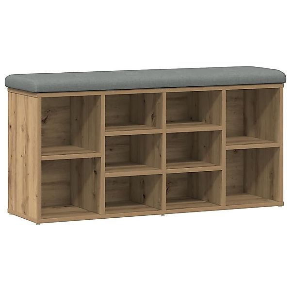 vidaXL Sitzbank Schuhbank Artisan-Eiche 102x32x50 cm günstig online kaufen