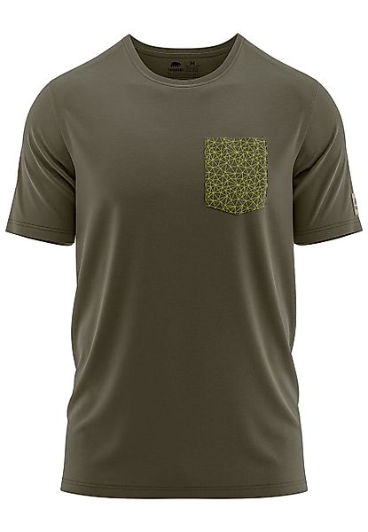 FORSBERG T-Shirt mit Brusttasche im Polygondesign günstig online kaufen
