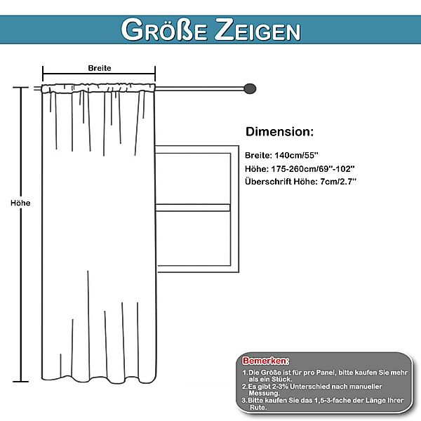 BTTO V&G Gardine Samtvorhang mit Kräuselband,Verdunkelungsvorhänge,Solide günstig online kaufen