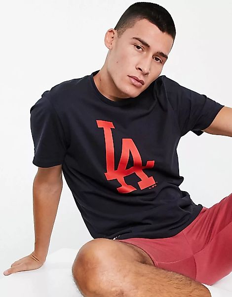 New Era – LA Dodgers – T-Shirt in Marineblau mit Print günstig online kaufen