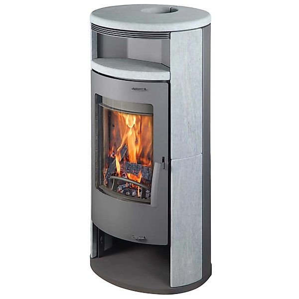 Thermia Kaminofen Olympus V3 Gussgrau/Naturstein, 7 günstig online kaufen