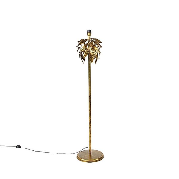 Qazqa Stehlampe Linden, ohne Leuchtmittel, E27, Gold/Messing, Klassisch / A günstig online kaufen