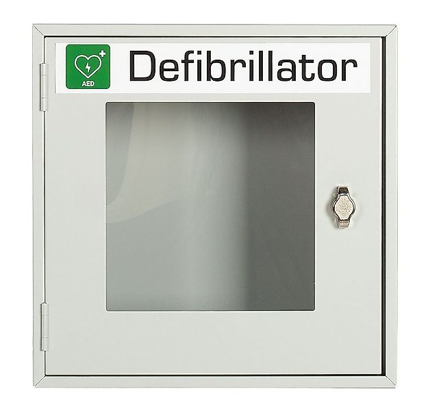 Steelboxx Fächerschrank AED Defibrillator Schrank 400 x 400 x 200 mm lichtg günstig online kaufen