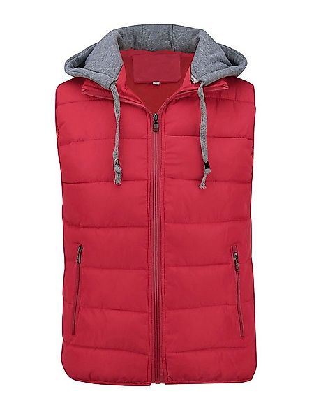 YOUTHUP Steppweste Herren Dicke Winterweste mit Kapuze günstig online kaufen