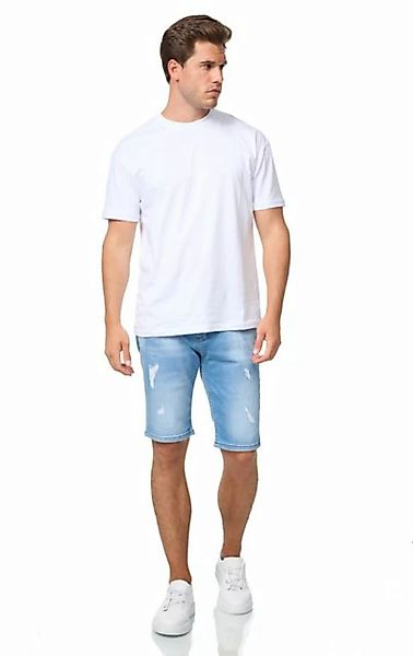 Denim House Jeansbermudas Herren kurze Jeanshose Bermuda im Destroyed Look günstig online kaufen