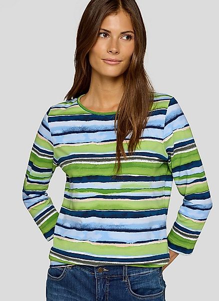 Rabe 3/4-Arm-Shirt im Streifen-Look günstig online kaufen