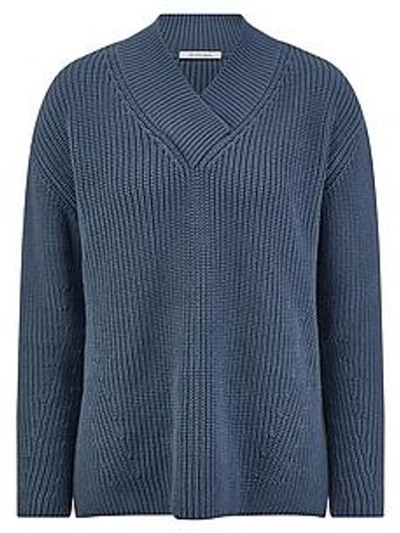 V-Pullover Peter Hahn blau günstig online kaufen