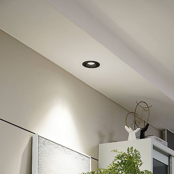 Arcchio Harcos LED-Downlight, schwarz, Ø 11 cm, 4.000K günstig online kaufen
