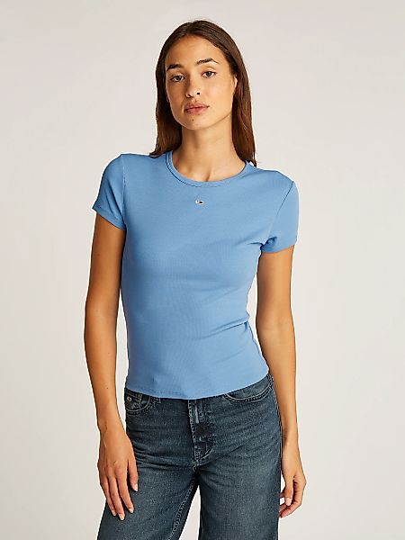 Tommy Jeans T-Shirt "TJW SLIM ESSENTIAL RIB SS", mit gerippter Struktur günstig online kaufen