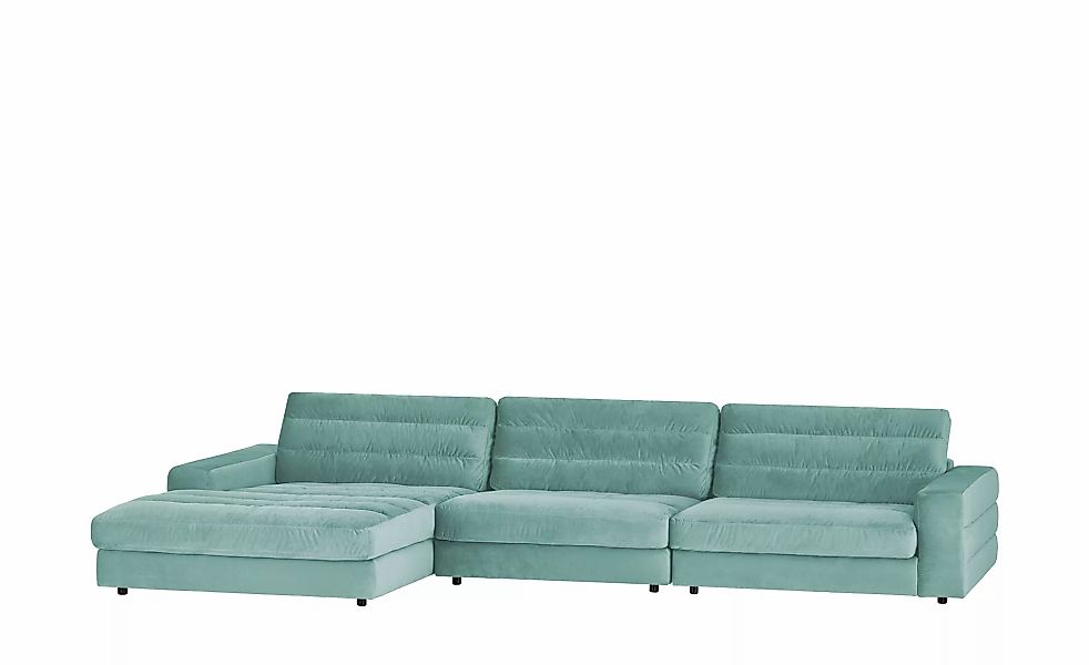 Ecksofa Samt  Scarlatti ¦ türkis/petrol ¦ Maße (cm): B: 416 H: 83 T: 205.0 günstig online kaufen