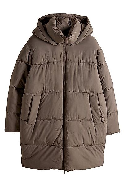 The Set Langmantel The Set Langer, wattierter Mantel mit Kapuze (1-tlg) günstig online kaufen
