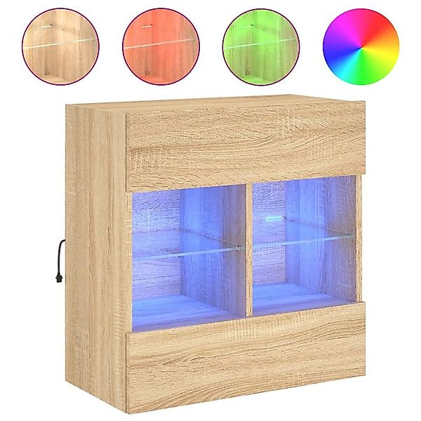vidaXL Hängeschrank Hängeschrank Wandschrank mit LED günstig online kaufen