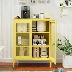 MetaCate lnov Beistellschrank Metall-Schrank mit Maschendrahttür, günstig online kaufen