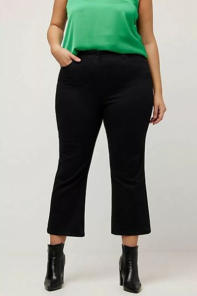 Ulla Popken Regular-fit-Jeans Jeans-Culotte wadenlang weites Bein Elastikbu günstig online kaufen