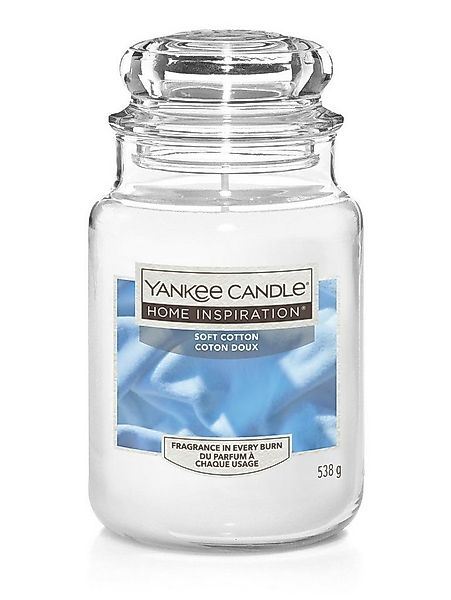 Yankee Candle Duftkerze Yankee Candle Duftkerze Großes Glas Soft Cotton günstig online kaufen