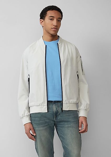 s.Oliver Allwetterjacke Wasserdichte Bomberjacke mit Ärmel-Detail günstig online kaufen