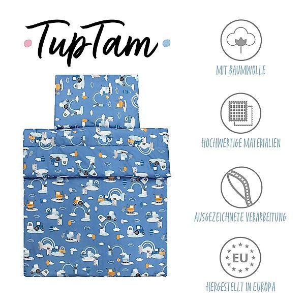 TupTam Kinderbettdecke Kinder Gemusterte Bettdecken Set Ganzjahresdecke Kop günstig online kaufen