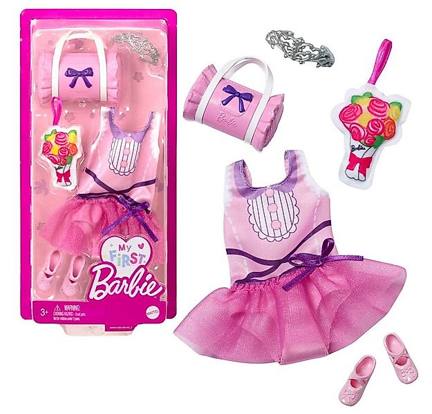 Barbie Puppenkleidung Ballett-Outfit My First Barbie Mattel Puppen-Kleidung günstig online kaufen
