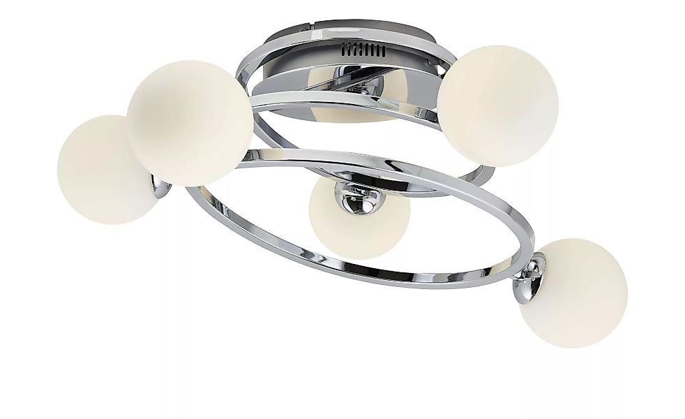 KHG LED-Deckenleuchte, 5-flammig - silber - 53 cm - 22 cm - 47 cm - Lampen günstig online kaufen