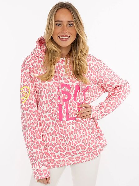 Zwillingsherz Hoodie ""Alissa Leo AOP"", mit SMILE Print, Kapuze, Leo Muste günstig online kaufen