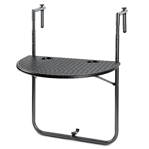 Clanmacy Balkonhängetisch Balkontisch 84x60x64cm Gartentisch Balkon günstig online kaufen