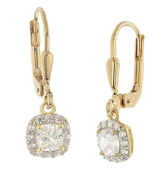 Glizz Paar Ohrhänger Damen-Gold 333/8K Zirkonia günstig online kaufen