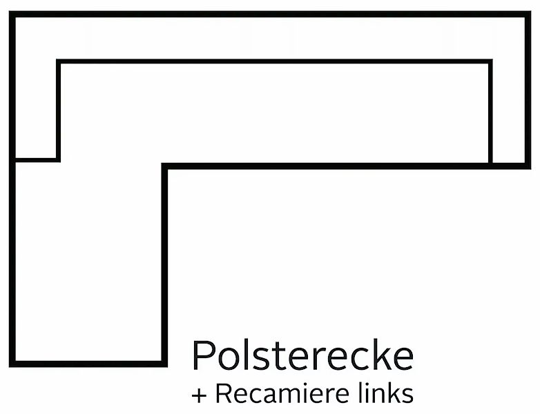 sit&more Ecksofa "Valantine L-Form", inkl. Kopf- und Armteilverstellung, wa günstig online kaufen