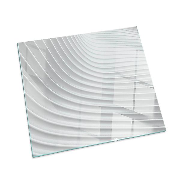 Tulup Glasplatte für Kamin Wellen Zarter Linien Bodenplatte Glas für Ofen Q günstig online kaufen