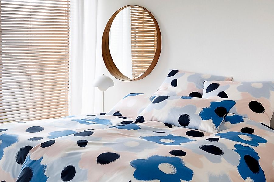 Elegante Bettwäsche Flowers, Mako-Satin, 2 teilig, günstig online kaufen