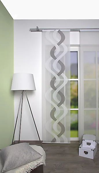 HOME WOHNIDEEN Schiebegardine »RONALD« Klettband 1 Stk. tlg. HxB: 245x60, i günstig online kaufen