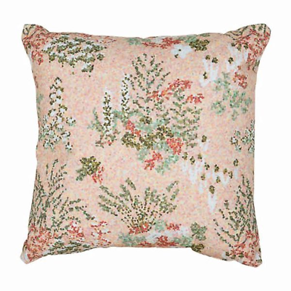 Outdoor-Kissen Bouquet sauvage - Pixels textil rosa / 44 x 44 cm - Fermob - günstig online kaufen