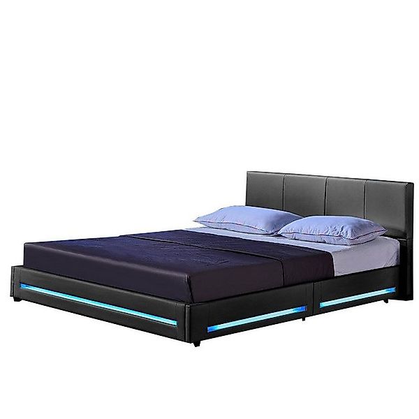 HOME DELUXE Bett LED Bett ASTEROID (Set, 2-tlg., Bettkasten und Lattenrost) günstig online kaufen