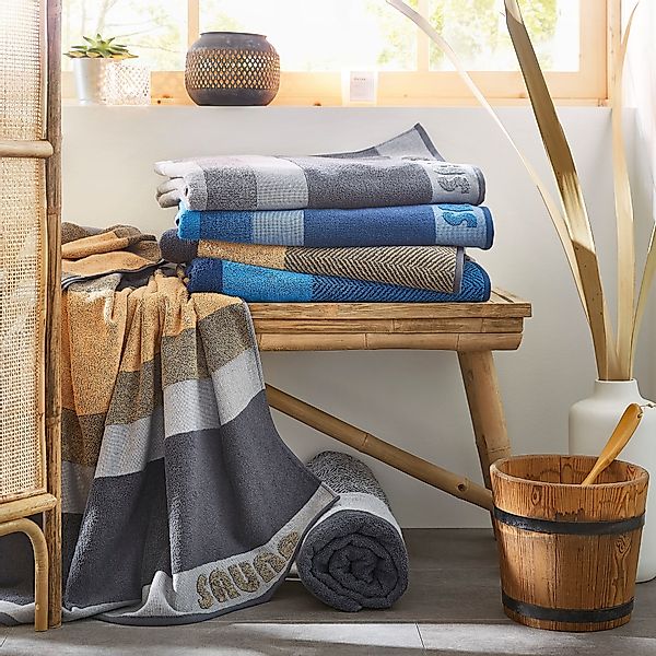 Dyckhoff Saunatuch Two-Tone Stripe, Walkfrottee (1-St), günstig online kaufen