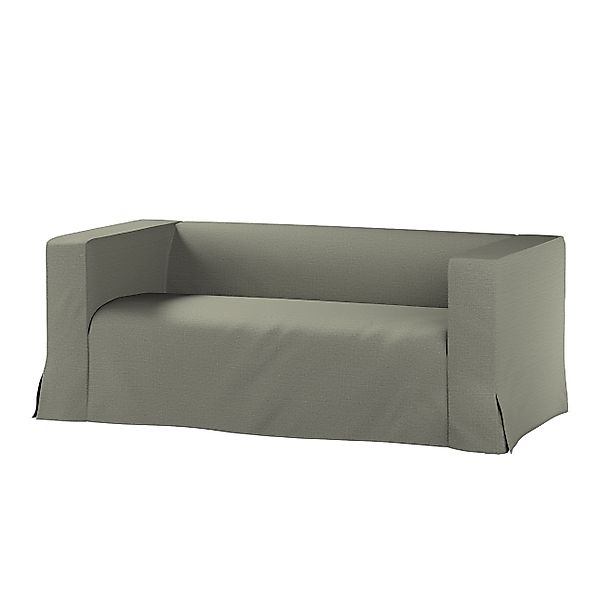 Bezug für Klippan 2-Sitzer Sofa, lang mit Kellerfalte, grau-beige, Klippan günstig online kaufen
