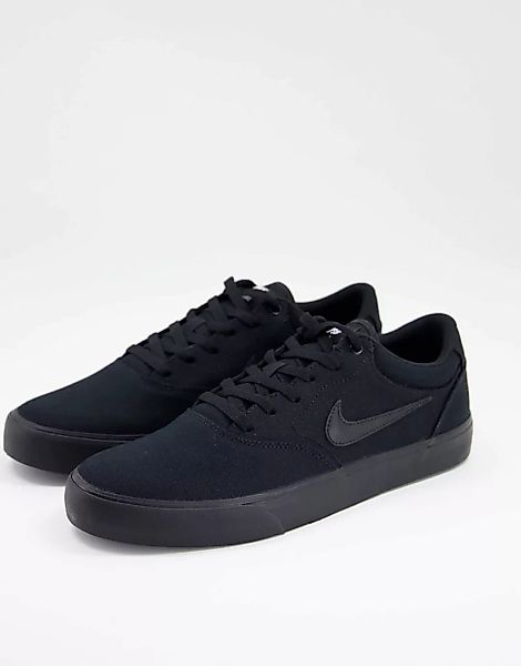 Nike SB – Chron 2 – Sneaker aus Leinen in Schwarz günstig online kaufen