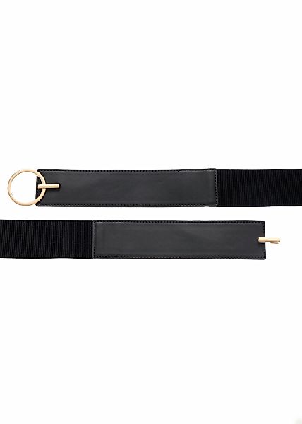 LASCANA Taillengürtel Stretchgürtel mit Ring-Detail, Bauchgürtel, günstig online kaufen