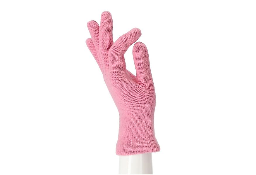 halsüberkopf Accessoires Strickhandschuhe Strickhandschuh aus Wolle mit wei günstig online kaufen