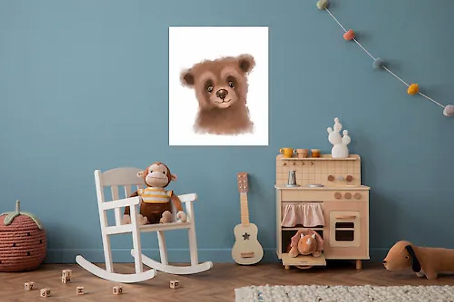 Lüttenhütt Poster »Niedlicher Braunbär«, Bär-Fantasy-Tiere, (1 St.), HD Pre günstig online kaufen