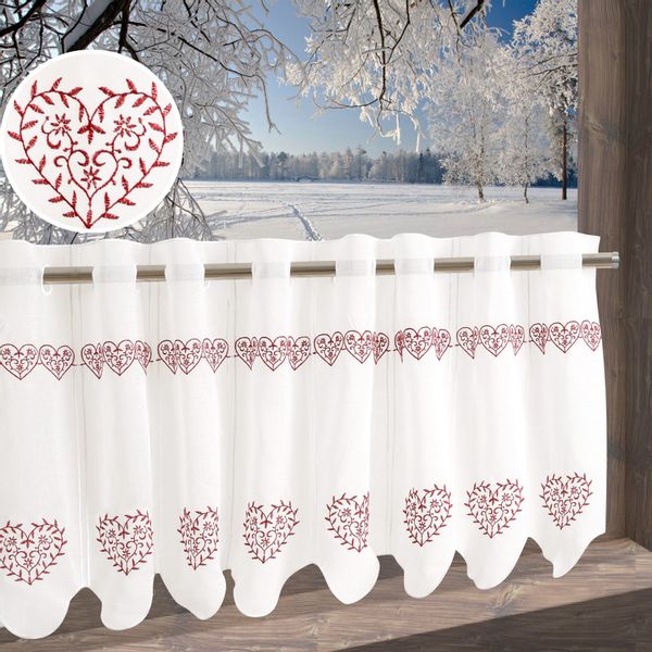 Home affaire Scheibengardine "Bilten" Durchzuglöcher 1 Stk. tlg. günstig online kaufen