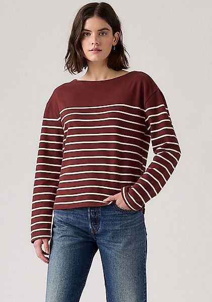 Levi's® Langarmshirt MARIN STRIPE TOP Saum mit kurzen Seitenschlitzen günstig online kaufen