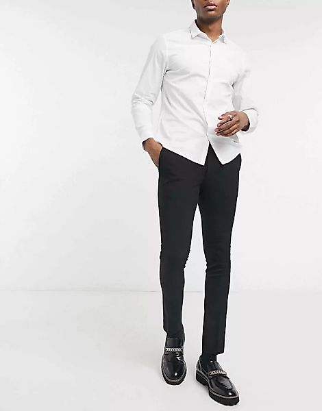 Bolongaro Trevor – Schlichte, schmal geschnittene Anzughose in Schwarz günstig online kaufen