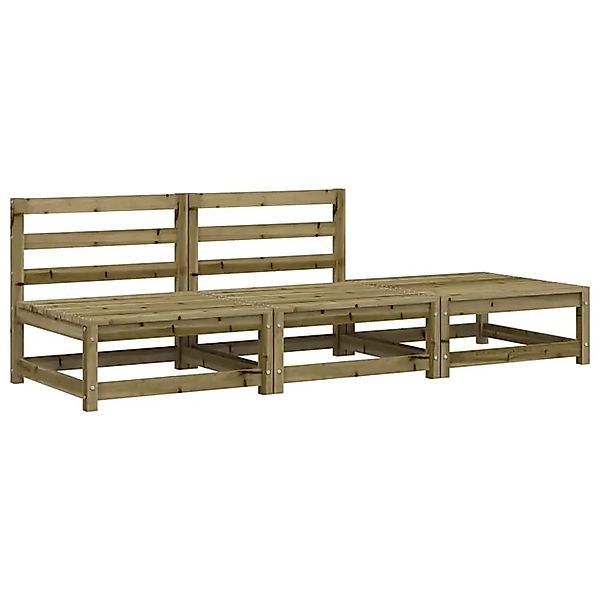 vidaXL Gartensofa ohne Armlehnen mit Hocker Kiefernholz Imprägniert 837969 günstig online kaufen