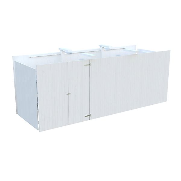 Palmako Geräteraum für Carport 555 x 732 cm Lackiert Weiß FSC® günstig online kaufen