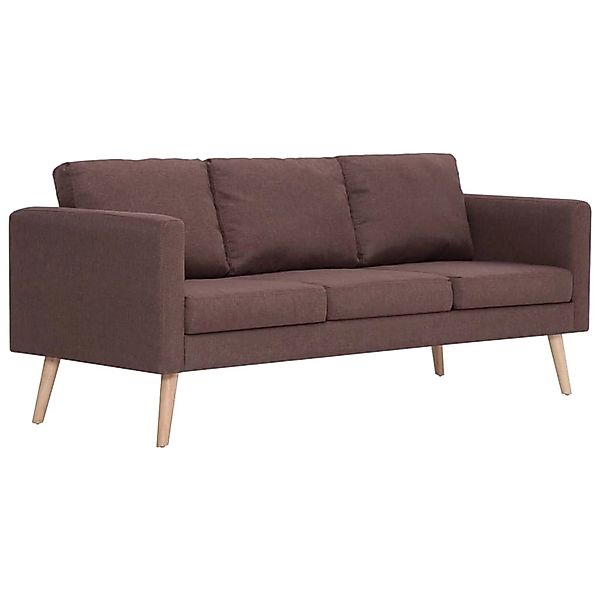 vidaXL 3-Sitzer-Sofa Stoff Braun Modell 2 günstig online kaufen