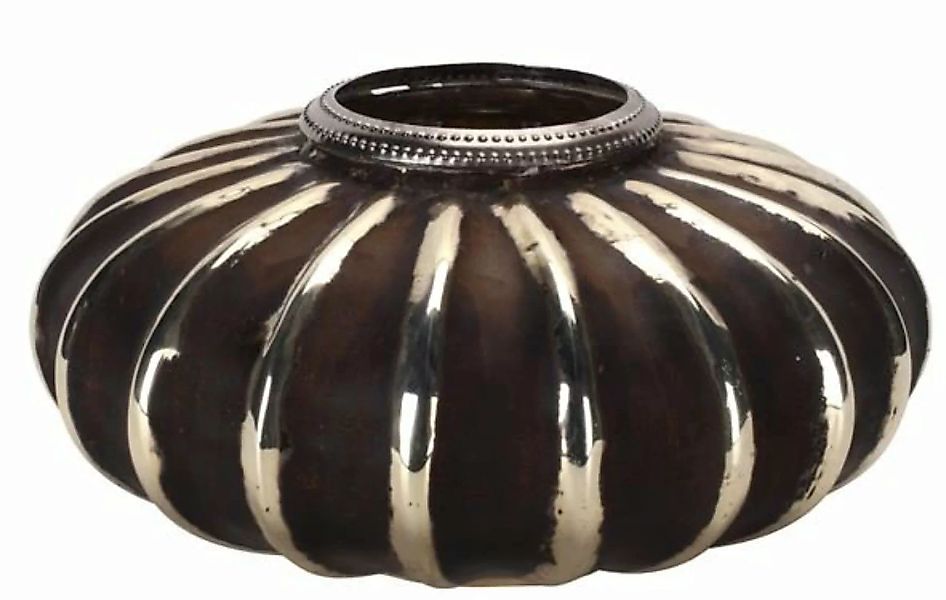 Vosteen Windlichter ohne Henkel Pumpkin Windlicht Glas antik schwarz 28 cm günstig online kaufen