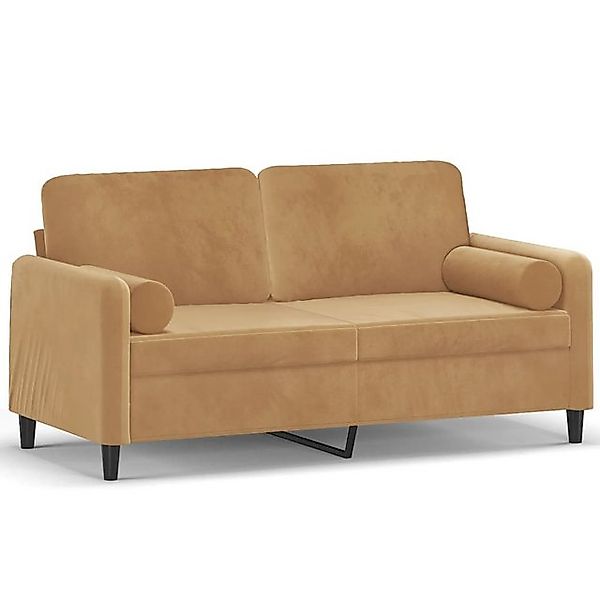 Nettlife Sofa 2-Sitzer-Sofa Doppelsofa mit Zierkissen 138/158/198 CM Samt günstig online kaufen