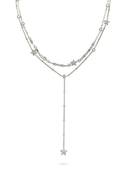 Elli Ketten-Set Layer Sterne mit Kristallen von Swarovski® Weiß 925 Sterlin günstig online kaufen